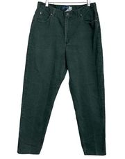 Lizwear Liz Claiborne Green Cotton Classic Fit High Rise Jeans 14