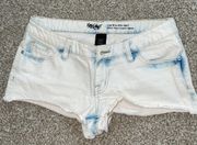 Low Rise Denim Short Shorts 