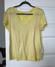 by Anthropologie Yellow Tee