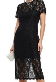 Diane Von Furstenberg Carly Lace Midi Dress 0