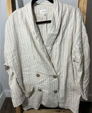 Le Lis striped linen blazer