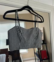 PacSun Black & White Stripe Crop Top