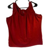 Pre Owned Women’s Merona Red Tank Top Sz XXL Casual Comfort