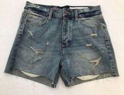 TREASURE & BOND Shorts Foster Boyfriend Jean Blue Size 28 High Rise Gravel