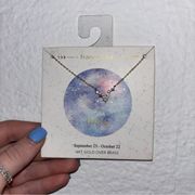 NWT Francesca’s Libra Zodiac Constellation Gold Necklace