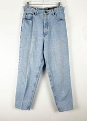 EDDIE BAUER 100% Cotton Loose Fit High Rise Light Wash Jeans, Size 12