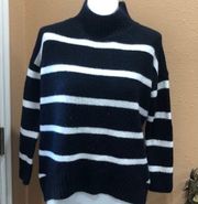 Workshop Striped cowl neck sweater