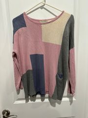 Pologram Colorblock Sweater, Sz S