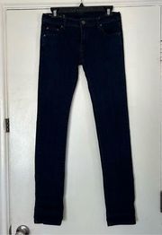 Armani Exchange Low Rise Dark Wash Skinny Jeans 27
