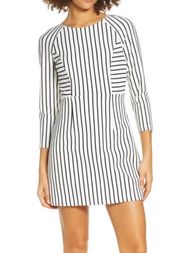 NWT new art stripe ponte mini dress -XS 