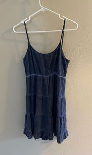 otton On Blue and White Tie Dye Dress