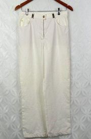 St. John Sport Gold St John insignia High Waisted Ankle Pants Size 6