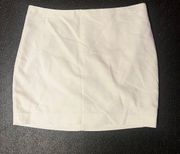 Express White Mini Skirt