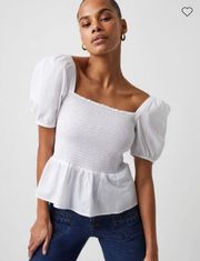 White Puff Sleeve Blouse