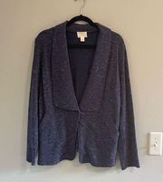 Women’s Nordstrom  blue button jacket size large