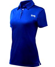 TYR Womens Alliance Victory Tech Polo Shirt Royal Blue TFPOLF6A  Size Small  $40