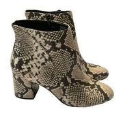 INC snake print ankle boots size 10M