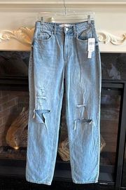 Tinseltown Jeans Destroyed Straight Leg Womens 9 New