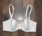 B temptd bra lace 34D white blush lingerie sexy‎ cottage core mesh