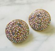 NWOT lele sadoughi shimmer clip on earrings