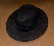 Navy Zara fedora hat