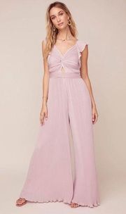 ASTR the Label Golden Hour Plisse Jumpsuit wide leg S