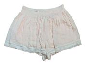 Torrid size 1 pink shorts rayon chiffon lined lightweight casual pull on peach