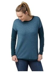 SMARTWOOL Shadow Pine Colorblock Sweater Size Large Blue Gray NWT Baselayer