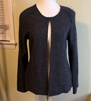 St. Tropez West 100% extra fine merino wool sweater cardigan