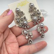 Amrita Singh Ophelia Austrian Crystal Pearl Earrings