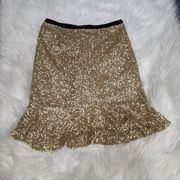 Gianni Bini NWT  | Gold Sequin Amelia Skirt | 2