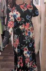 Floral maxi dress size 4XL