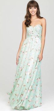 Floral Long Formal Prom Pageant Bridesmaid Dress s