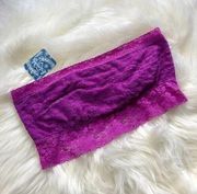 Free People Lace Bandeau Neon Orchid - Large