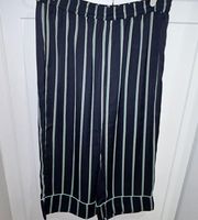 Stripe Print Elastic Waistband Pull On Lounge Pants