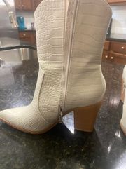 Snakeskin Booties