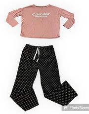 Performance Pajamas Set Black Pink Medium/Large