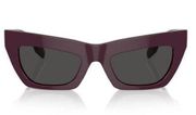 NIB Burberry B 4405 Cat Eye Sunglasses Burgundy Women's Gold Tone Hardware