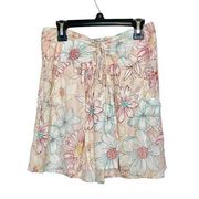 Ripcurl Womens Skirt Size Small Floral Mini Tied Beach Surf Summer Short Tie