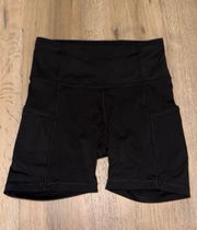 Lululemon Black Shorts 4” With Spandex