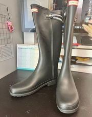 Hunter NWOT  Rain Boots Matte Black