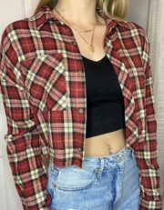 crop flannel