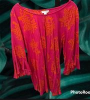 Escapada Hot Pink Coral Reef Top - Large