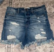 Buckle  Denim Shorts