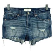 BKE Buckle Women's Size 25 Medium Wash Payton Distressed Denim Shorts