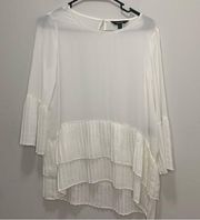 SimplyVera Vera Wang White Blouse Size XS