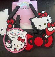 4 Piece Luggage Bag Tag Set