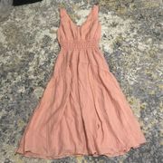 Blush Pink ruffle dress