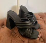 Black Chunky Heels