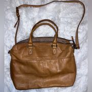 American Leather Company Genuine Leather Carrie Dome Satchel Crossbody Bag